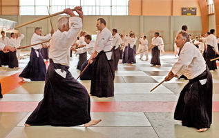 Aïkido Grand Rodez à Luc (12) enseignement du shomen avec au boken